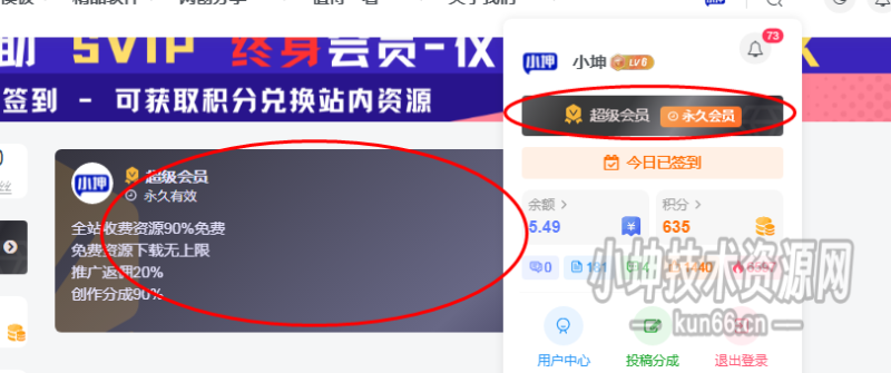 子比主题修改默认VIP会员背景图-蛙言网
