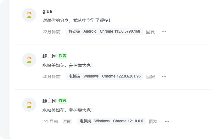 子比主题 – 评论区显示用户设备与浏览器版本信息功能代码-蛙言网