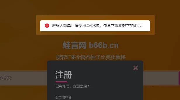 子比用户注册密码强度验证功能代码 – 子比主题美化教程-蛙言网