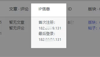 子比后台用户页面增加IP信息显示功能 – 子比主题美化教程-蛙言网 子比后台用户页面增加IP信息显示功能 – 子比主题美化教程-蛙言网